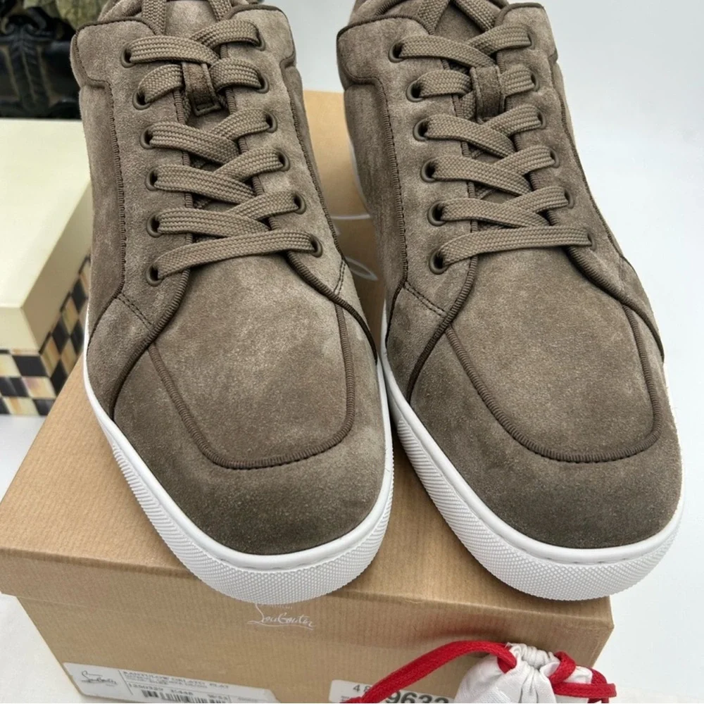 Men’s Christian Louboutin Rantulow Suede Sneakers size 46 made in Italy - Picture 4 of 13